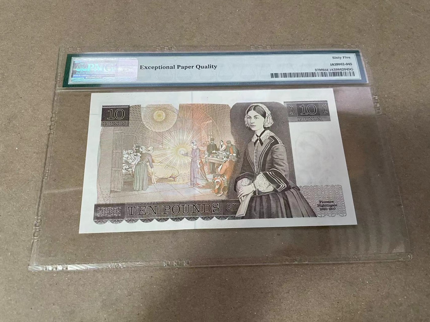 【Blue Auction】✨世界纸币精拍第371期【精】 英国 1991-92年10镑 PMG65EPQ 