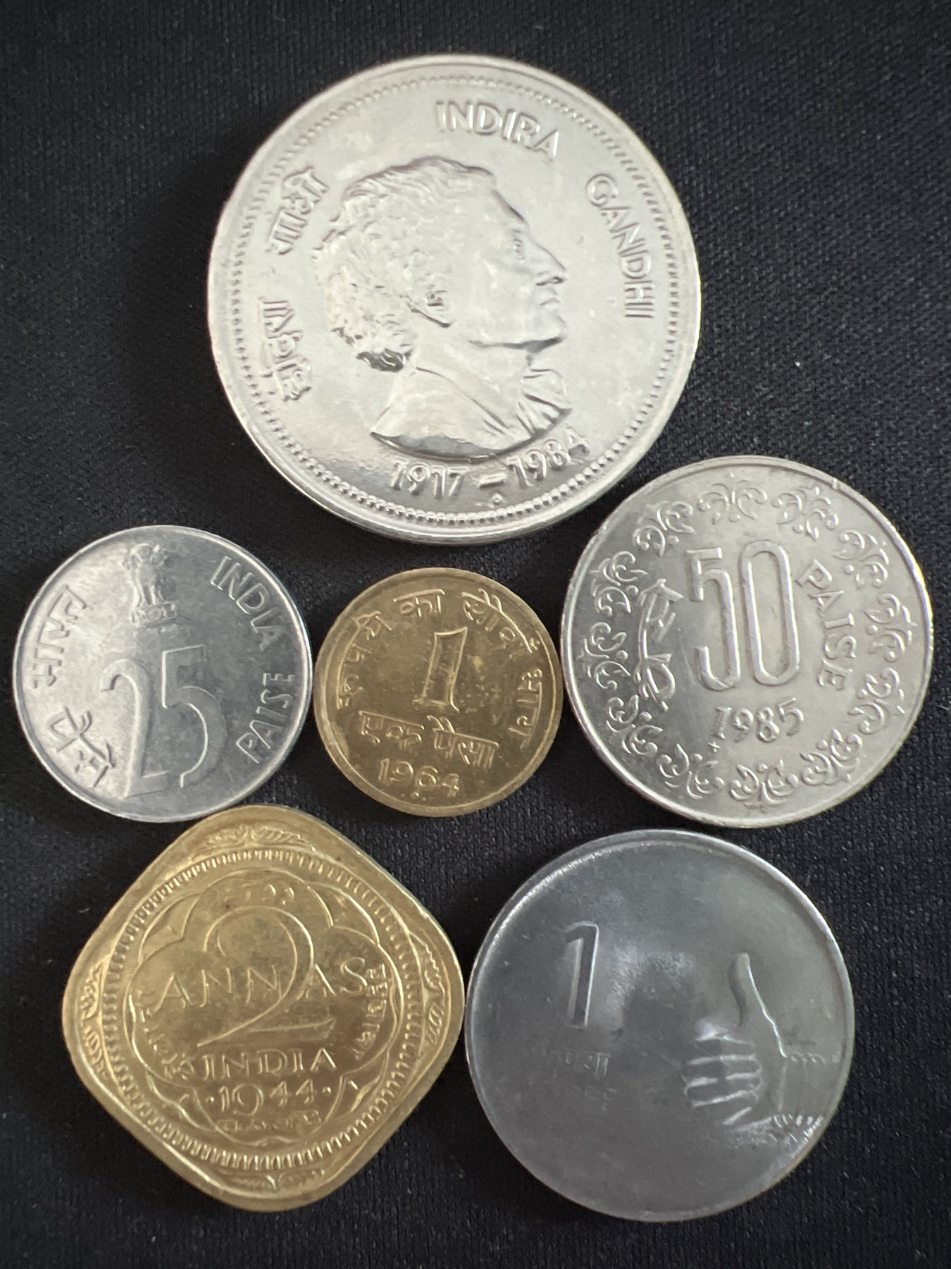 第407期 硬币专场 （无押金，捡漏，全场20包邮，偏远地区除外，接收代拍业务） 印度6枚