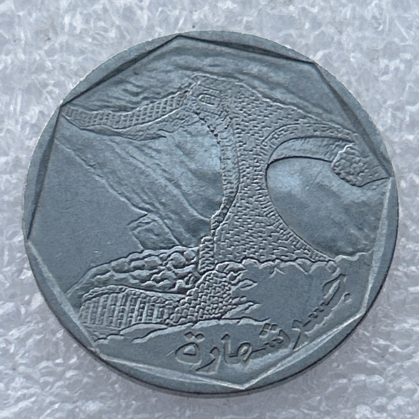 全场一元起拍 世界钱币散币场 第23期 也门10里亚尔不锈钢币沙哈拉之桥