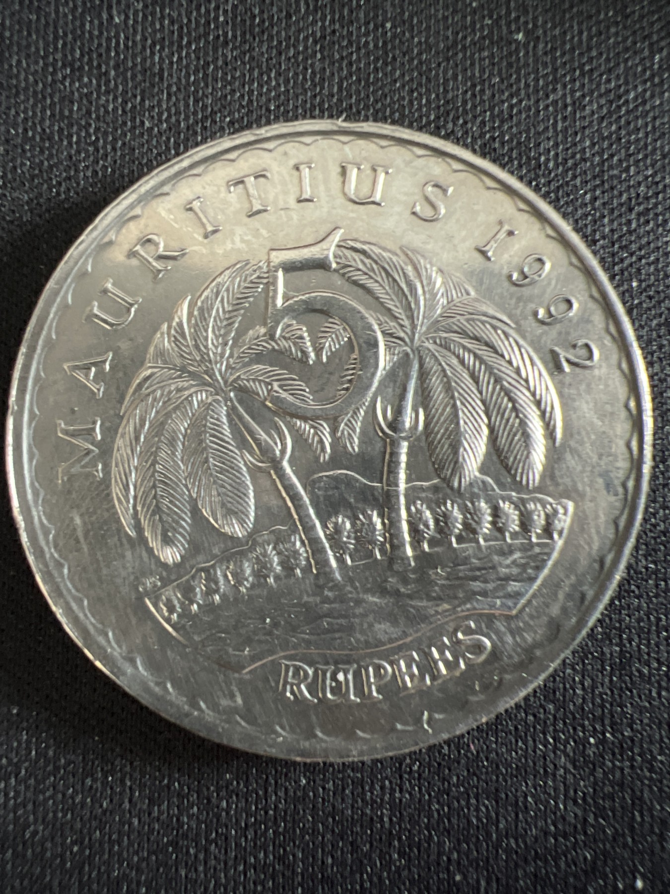 第407期 硬币专场 （无押金，捡漏，全场20包邮，偏远地区除外，接收代拍业务） 毛里求斯5卢比