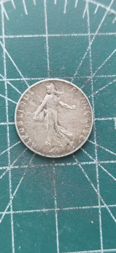 外国硬币初藏散币银币第一场 - 法国50分银币1913年。