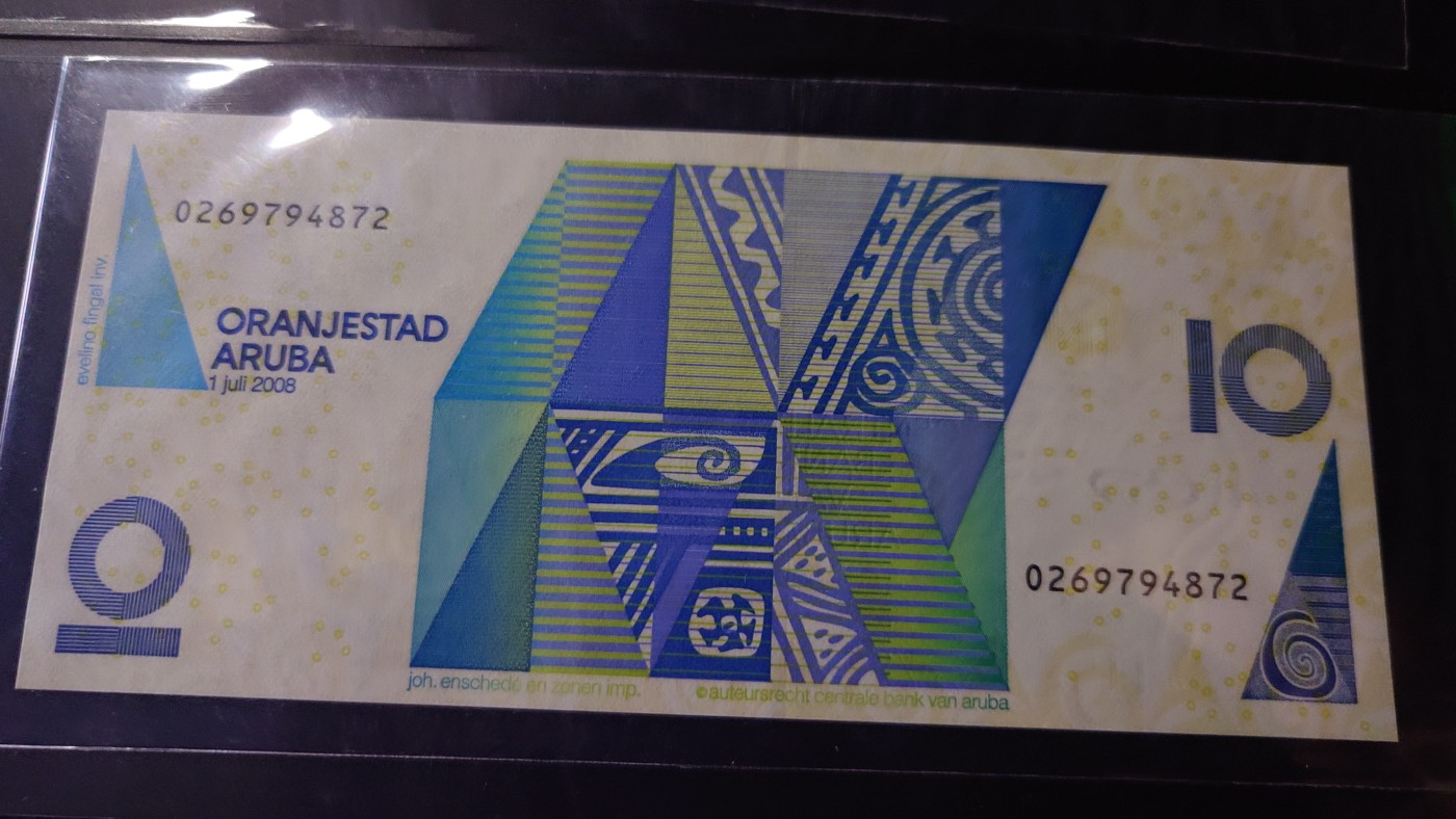 【世界钱币】精选微拍第69期暨2023年第十六期 多款纸币裸钞超低价起拍(第一场) 2008年阿鲁巴10元 全新绝品