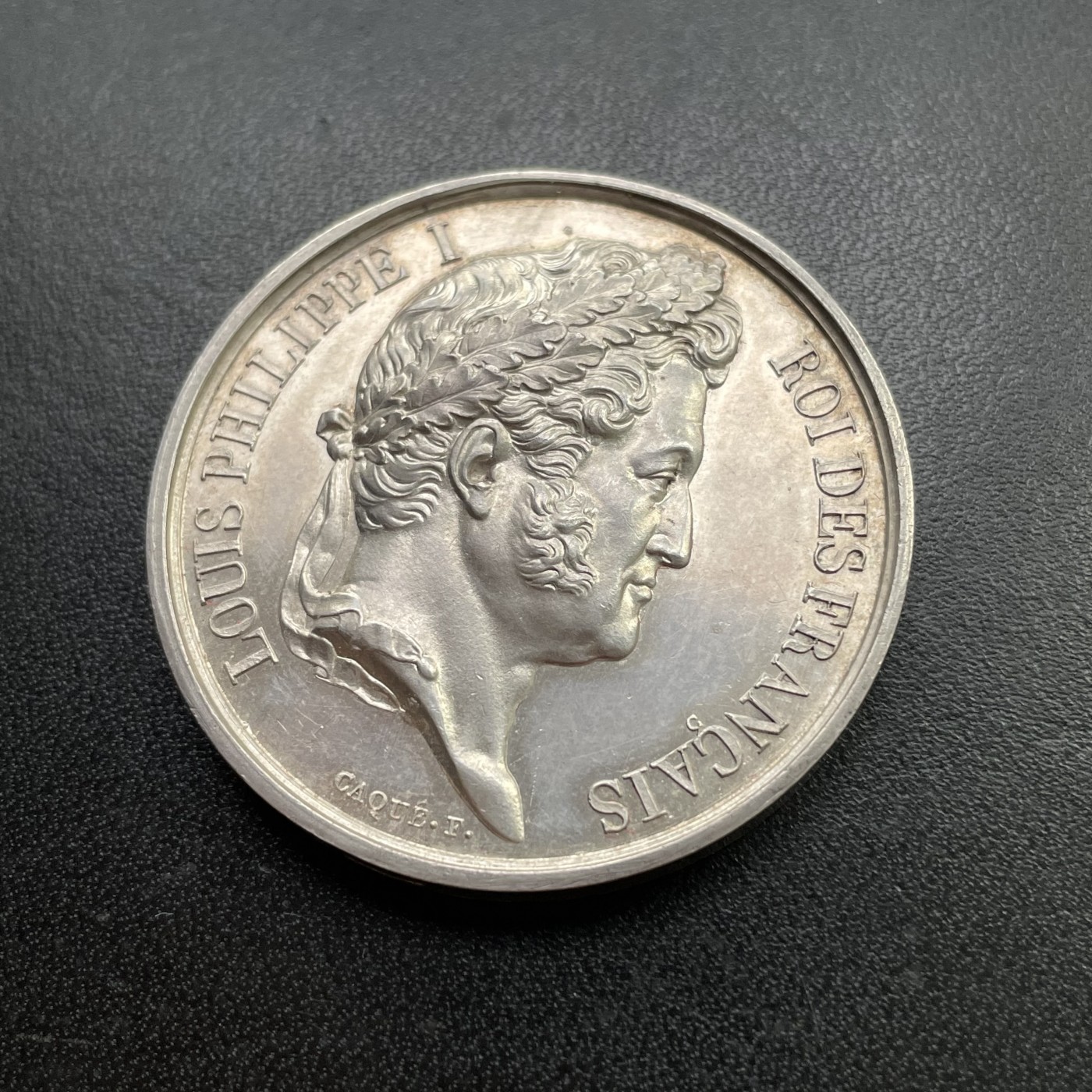 「木头集藏」章牌专场-第31期 A Caqué～法国1839年菲利普国王时期议员银章 直径：42mm，41g