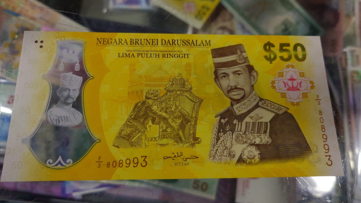 【世界钱币】精选微拍第70期暨2023年第十七期 多款塑料钞裸币超低价起拍 2017年文莱50林吉特塑料纪念钞 全新绝品无47