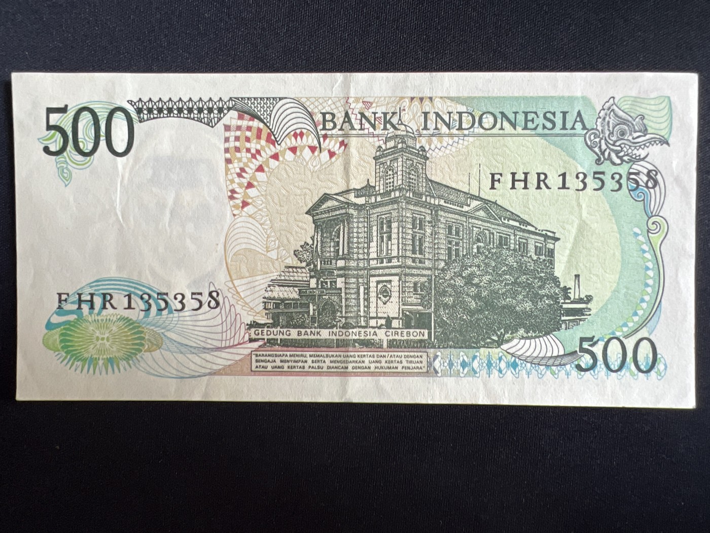第408期 纸币专场 （无押金，捡漏，全场20包邮，偏远地区除外，接收代拍业务） 印度尼西亚500卢比