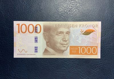收藏联盟Quantum Auction 第289期拍卖  - 瑞典2015年1000克朗 品相UNC 瑞典前外长 第二任联合国秘书长达格·哈马舍尔德