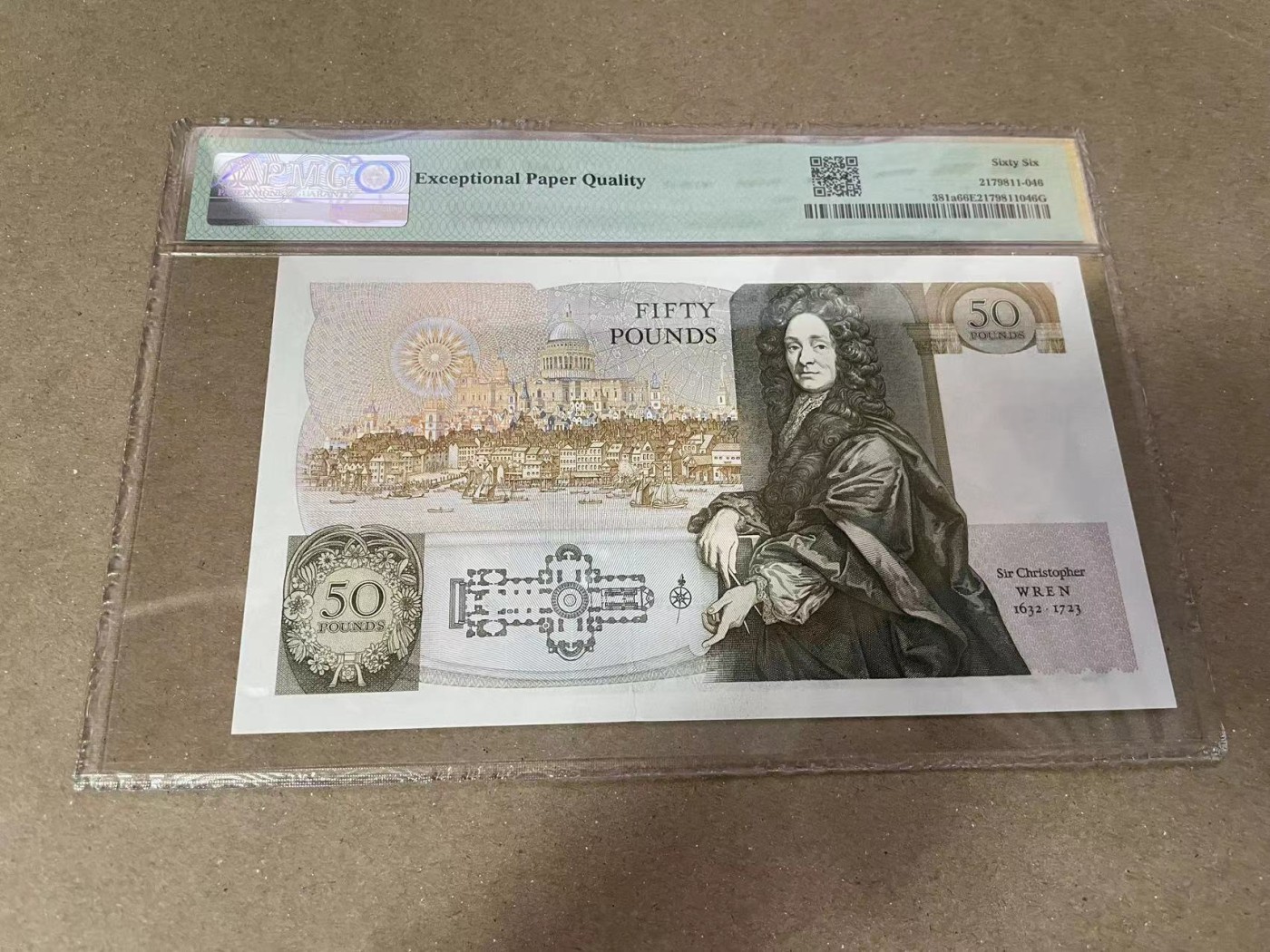 【Blue Auction】✨世界纸币精拍第371期【精】 【初版】英国 D序列 1981-88年50镑 PMG66EPQ 