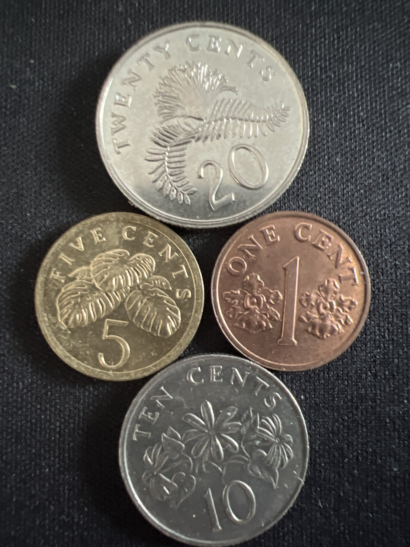 第407期 硬币专场 （无押金，捡漏，全场20包邮，偏远地区除外，接收代拍业务） 新加坡4枚