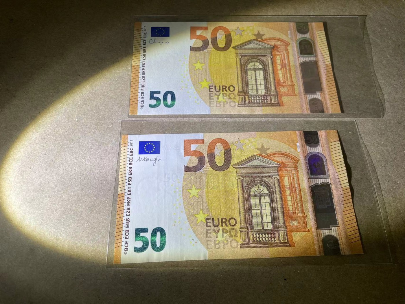 【Blue Auction】✨世界纸币精拍第371期【精】 【一组2张】欧盟 50欧元 一张UNC 一张流通品相