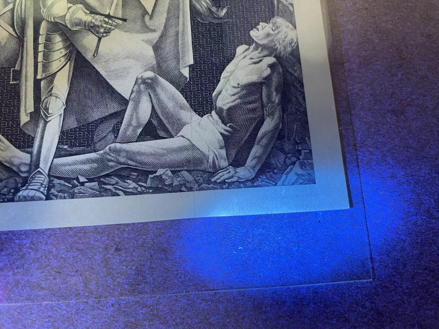 【Blue Auction】✨世界纸币精拍第371期【精】 【无47】瑞士 1976年100法郎 圣马丁割袍 UNC（轻微印子&一点荧光斑）大票幅