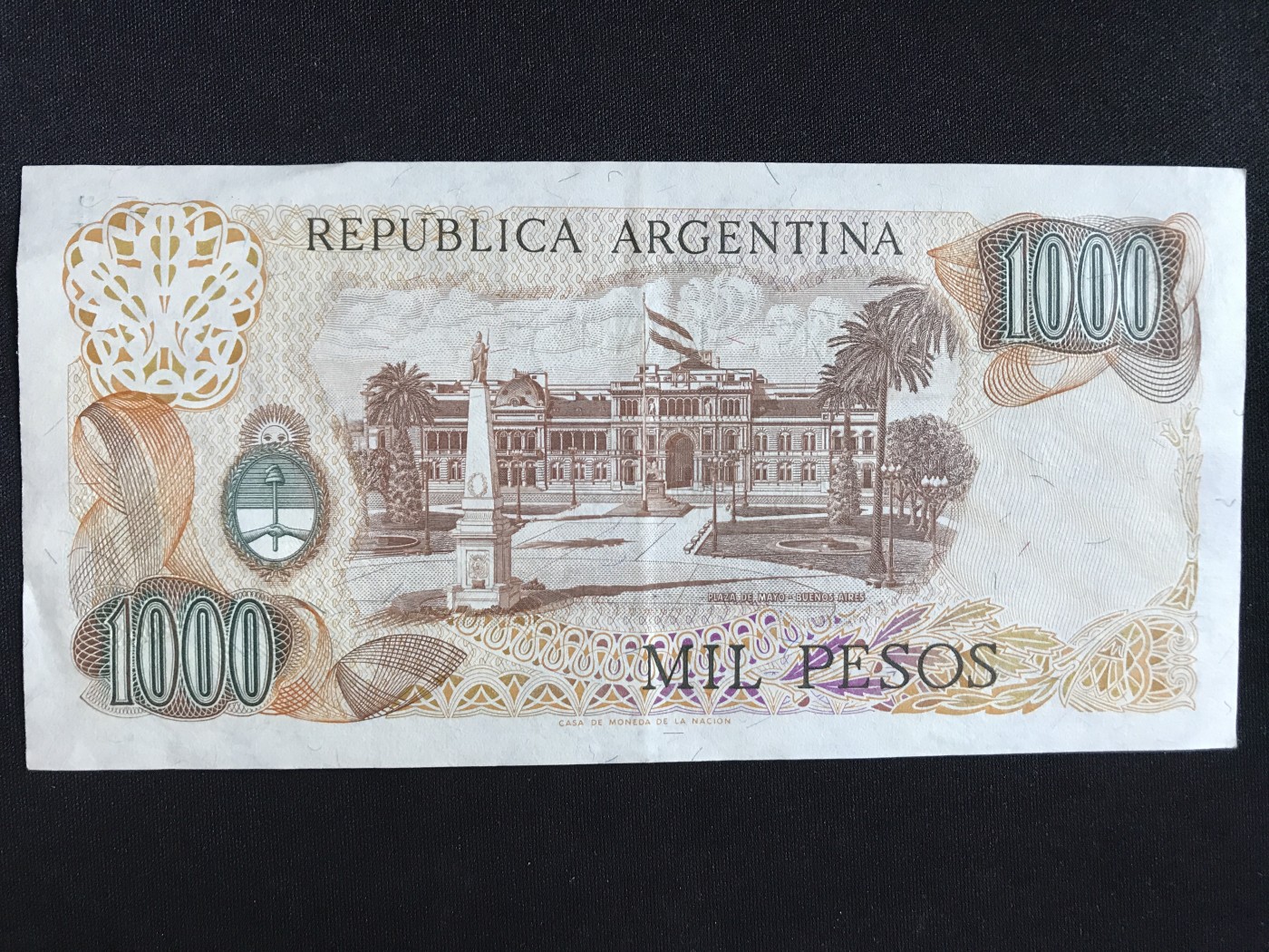 第409期 纸币专场 （无押金，捡漏，全场20包邮，偏远地区除外，接收代拍业务） 阿根廷1000比索