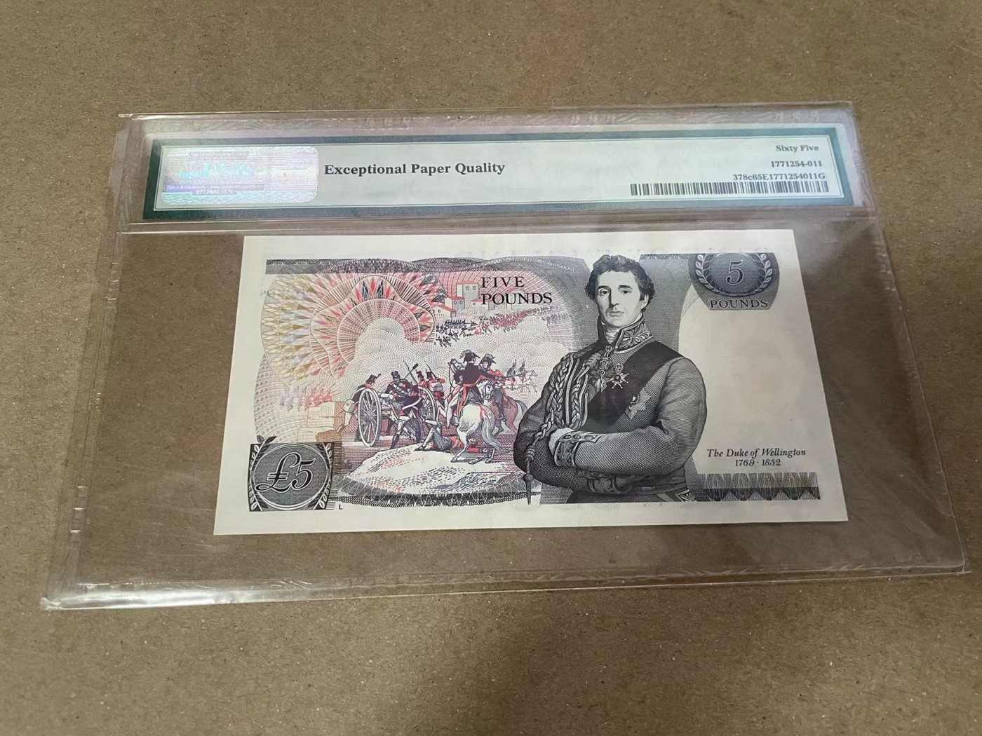 【Blue Auction】✨世界纸币精拍第371期【精】 英国 1980-87年5镑 PMG65EPQ 