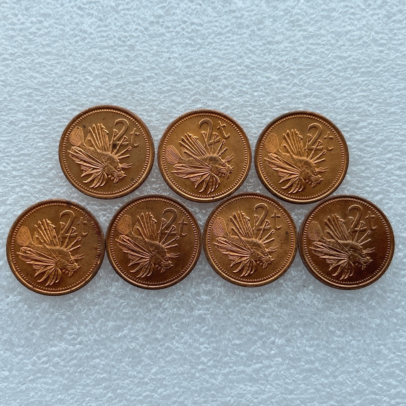 全场一元起拍 世界钱币散币场 第23期 巴布亚新几内亚1987年2分 原光品