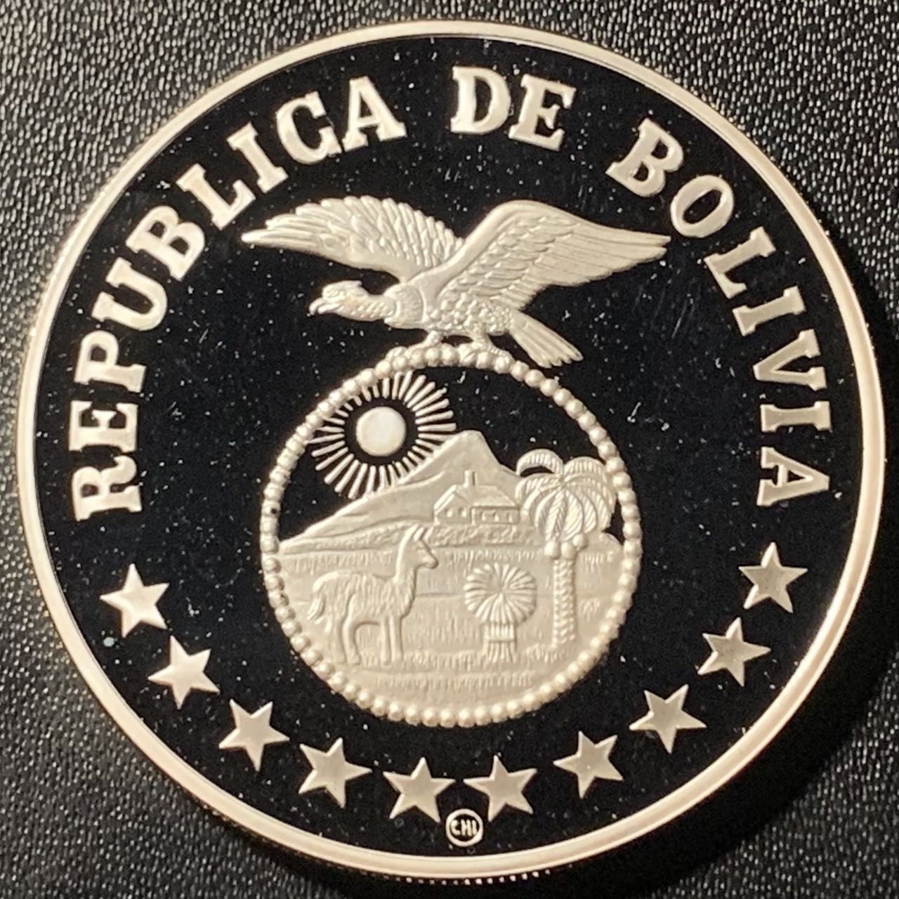 紫瑗钱币——第305期拍卖 玻利维亚 1979年 国际儿童年 200比索 23.32克 0.925银 精制