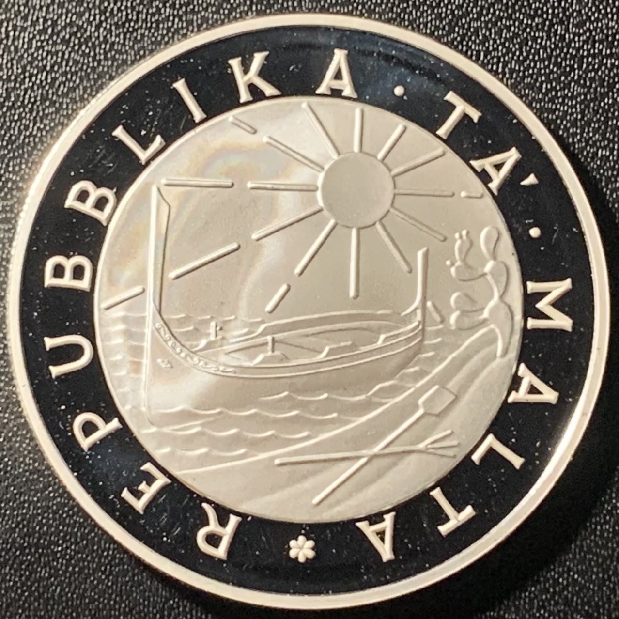 紫瑗钱币——第305期拍卖 马耳他 1981年 国际儿童年 5磅 28.25克 0.925银 精制