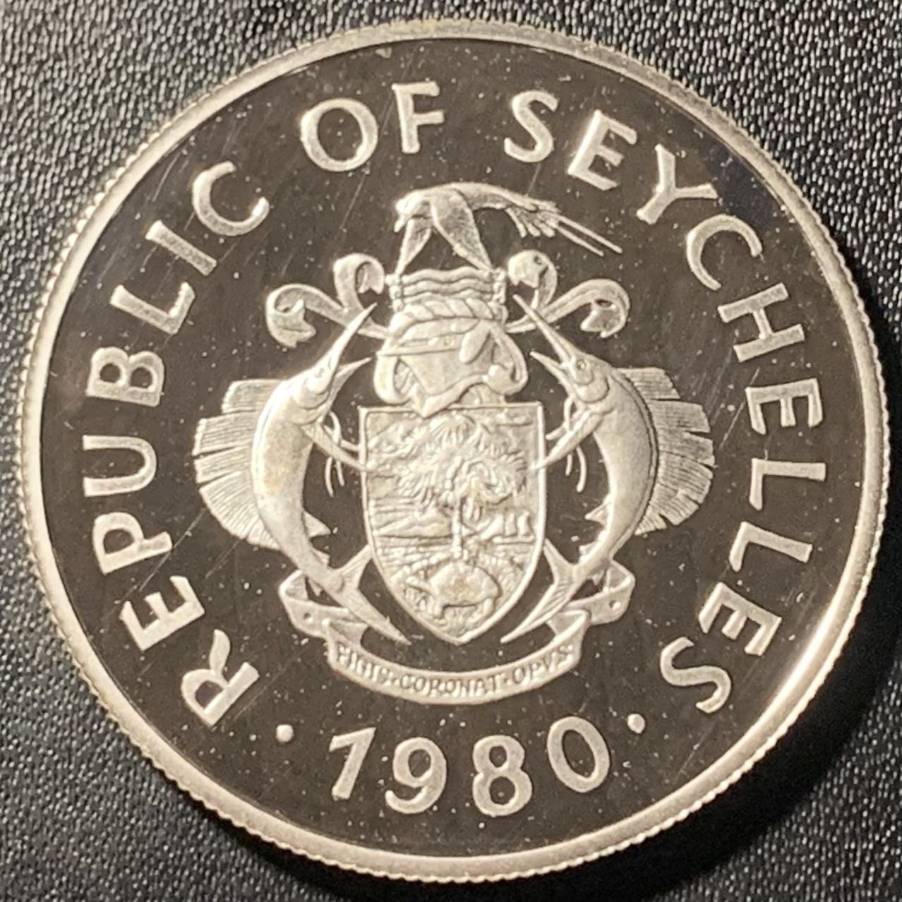 紫瑗钱币——第305期拍卖 塞舌尔 1980年 国际儿童年 50卢比 19.44克 0.925银 精制