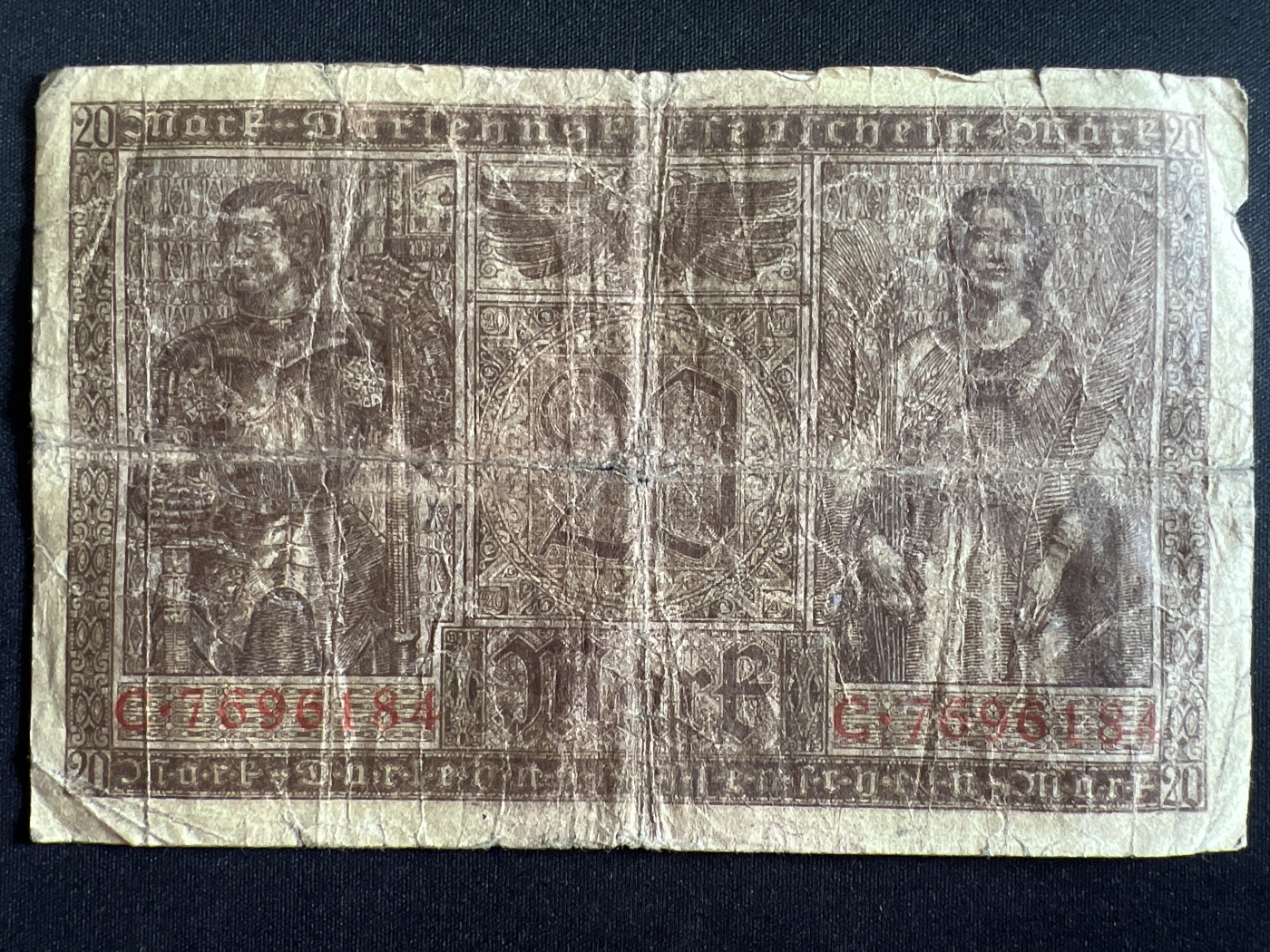 第410期 纸币专场 （无押金，捡漏，全场20包邮，偏远地区除外，接收代拍业务） 德国20马克 少见