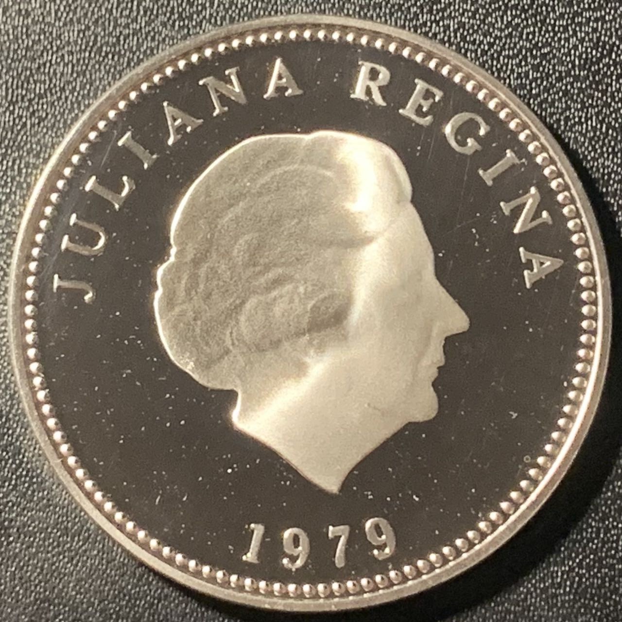 紫瑗钱币——第305期拍卖 荷属安的列斯 1979年 国际儿童年 25盾 27.21克 0.925银 精制