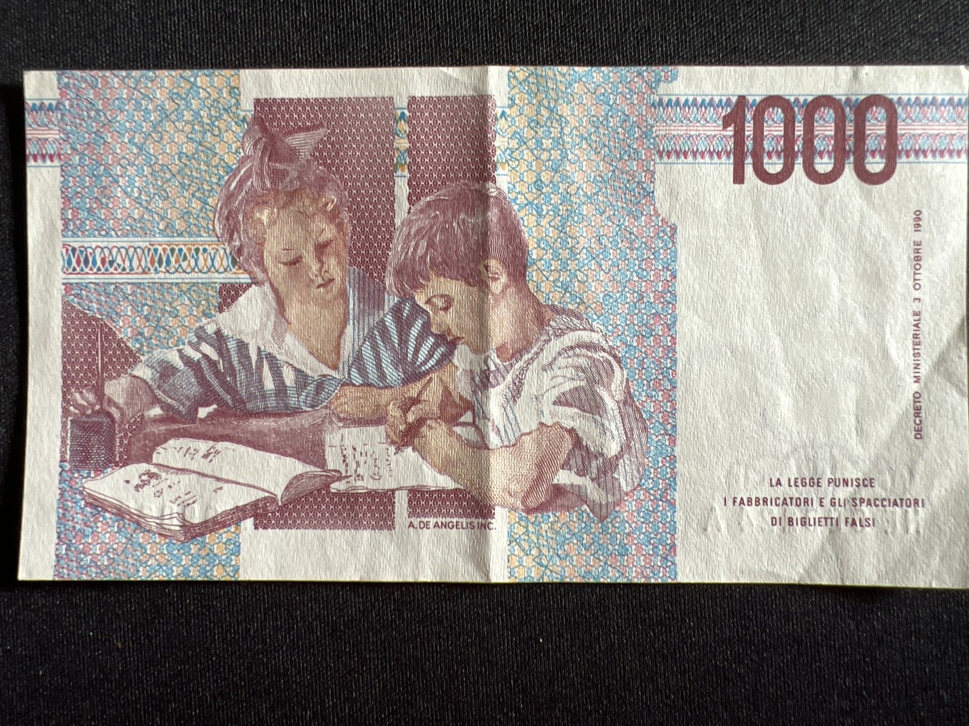 第410期 纸币专场 （无押金，捡漏，全场20包邮，偏远地区除外，接收代拍业务） 意大利1000里拉