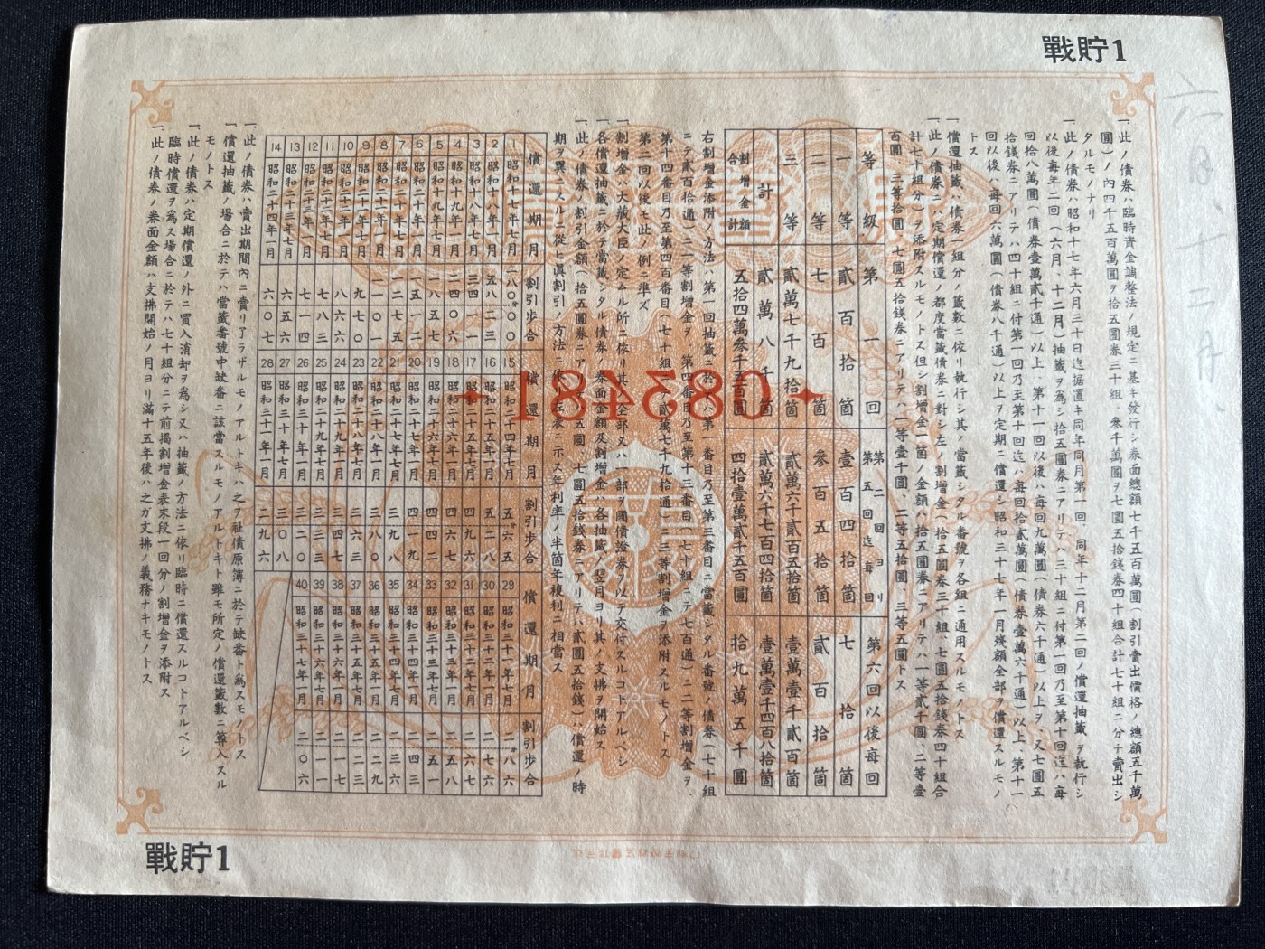 第410期 纸币专场 （无押金，捡漏，全场20包邮，偏远地区除外，接收代拍业务） 日本国债储蓄券