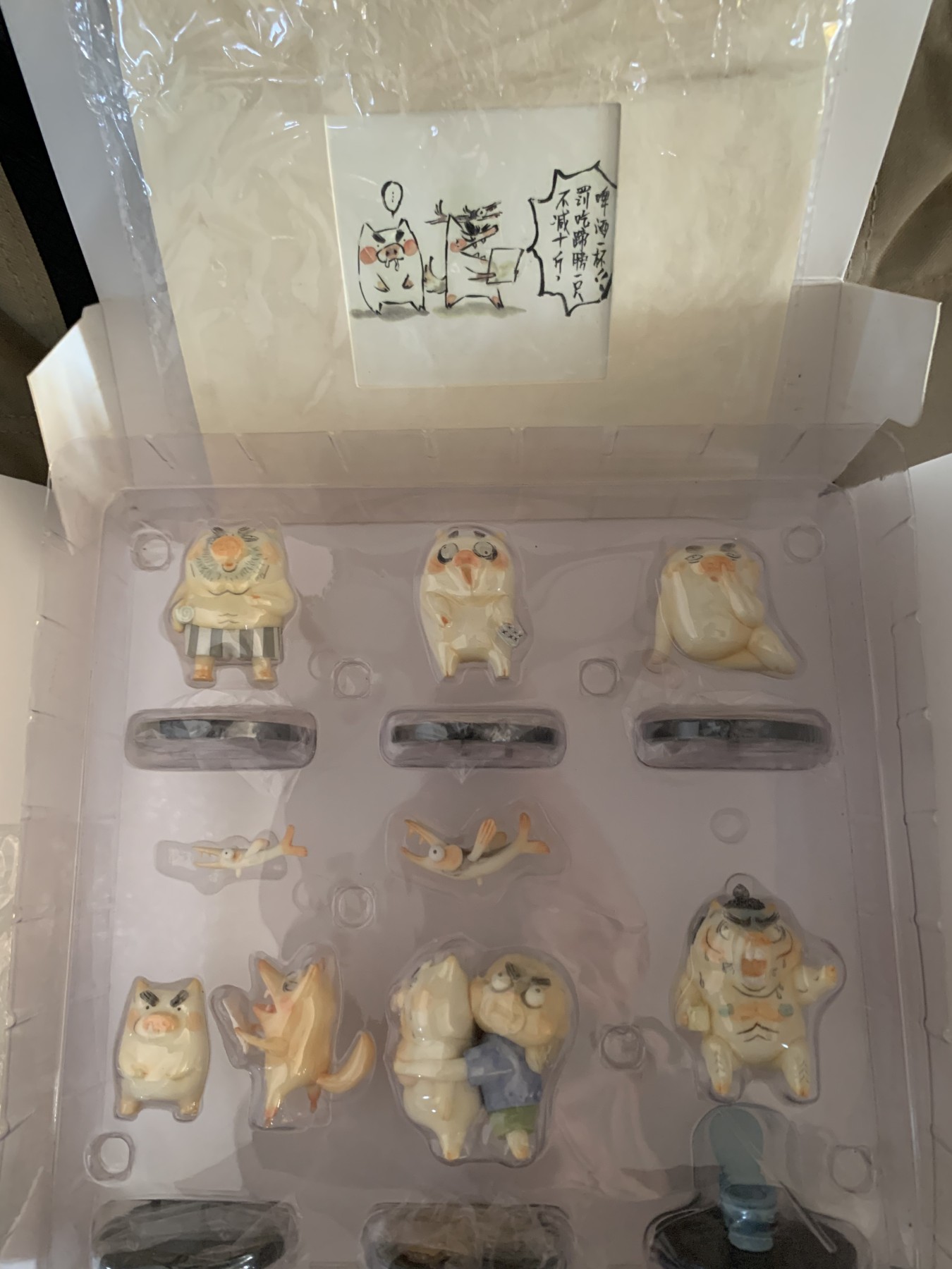 零元拍：末那末匠丨早稻《老姐的日常》PVC手办，每套6款人物