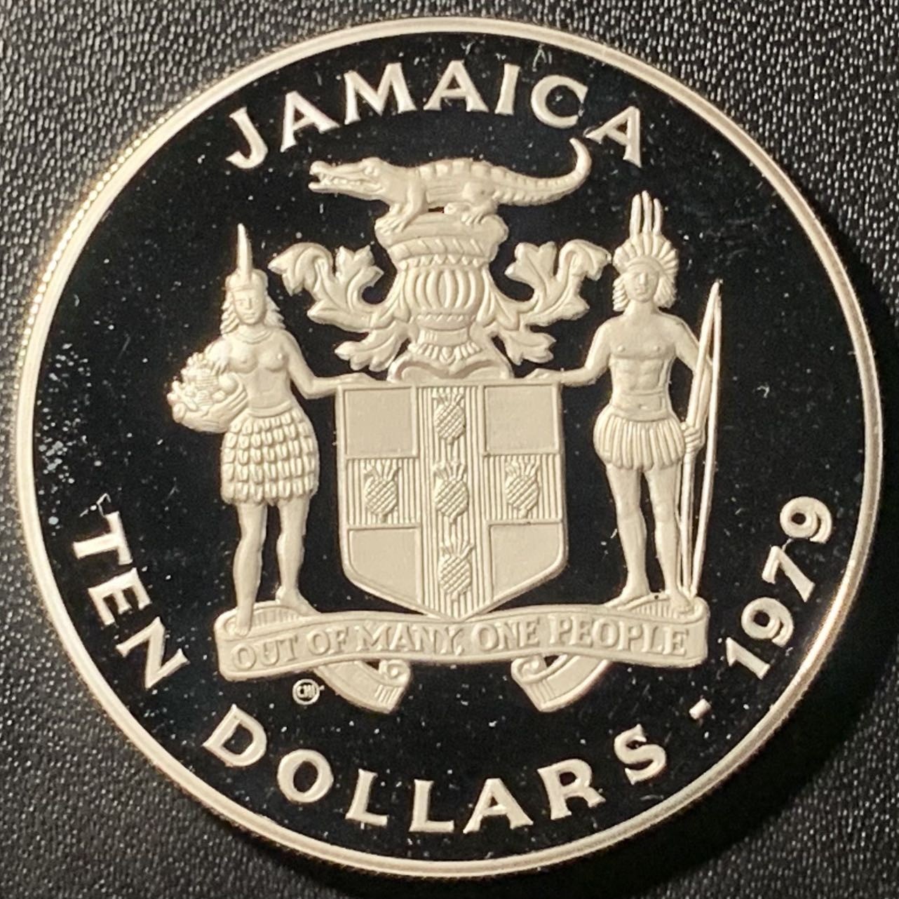 紫瑗钱币——第305期拍卖 牙买加 1979年 国际儿童年 10元 23.32克 0.925银 精制