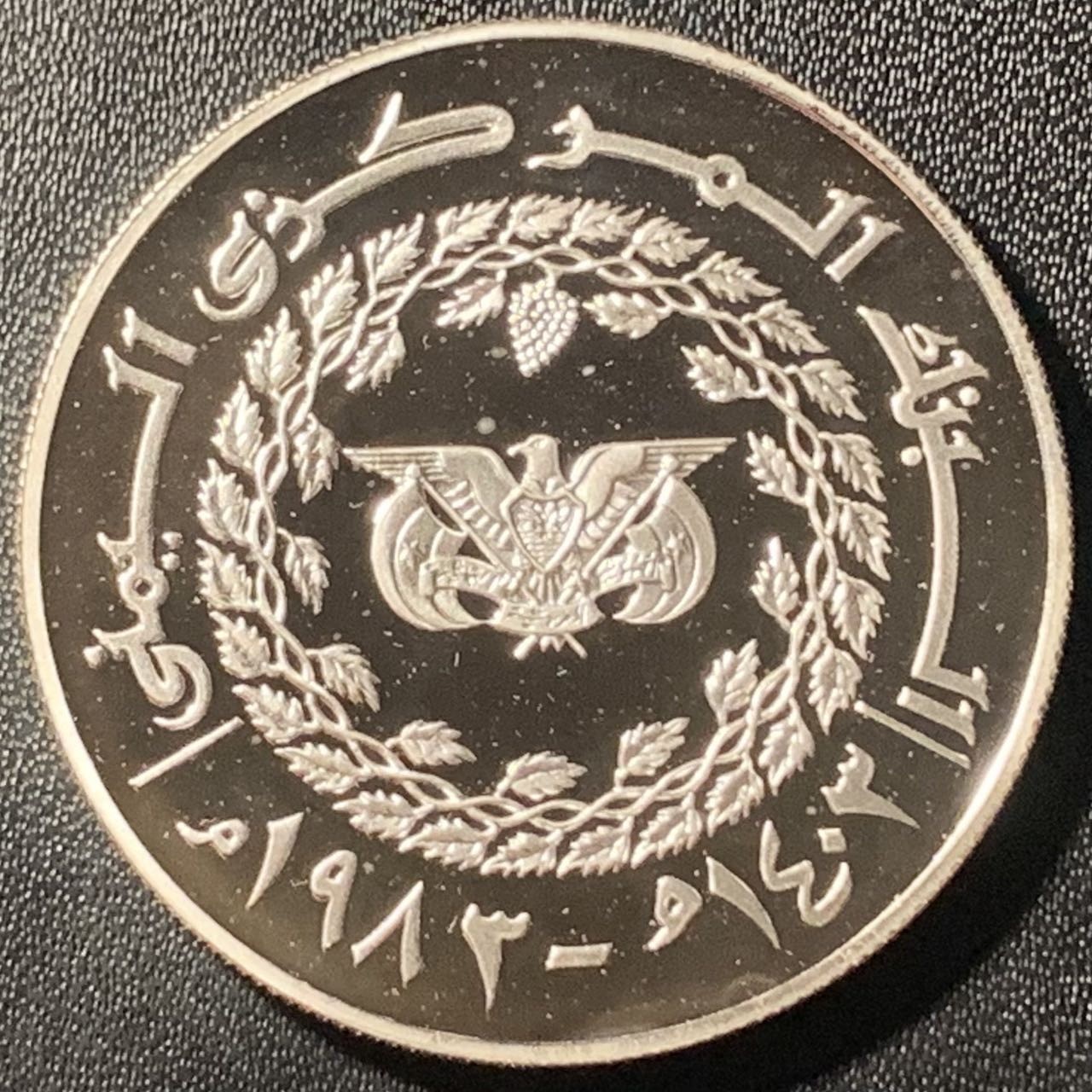 紫瑗钱币——第305期拍卖 也门共和国 1983年 国际儿童年 25里亚尔 28.25克 0.925银 精制