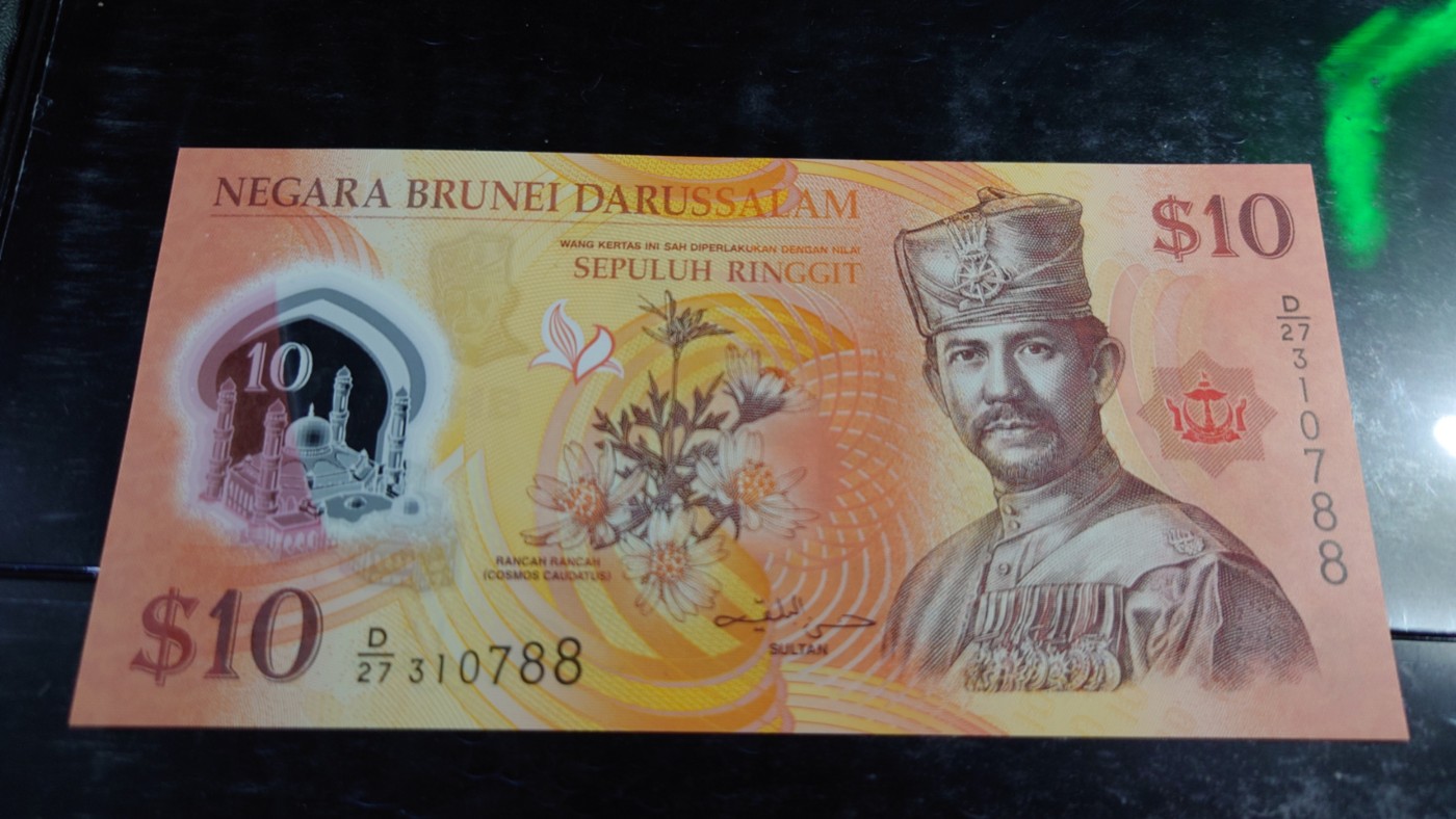 【世界钱币】精选微拍第70期暨2023年第十七期 多款塑料钞裸币超低价起拍 2013年文莱10林吉特 全新绝品无4尾号88