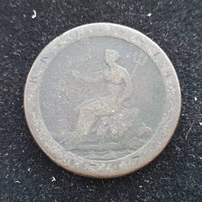 【淘币小摊】第一百七十五拍  散币银币场 周四至周日 四连拍   满百包邮 - 英国1797年乔治三世一便士铜币 车轮币