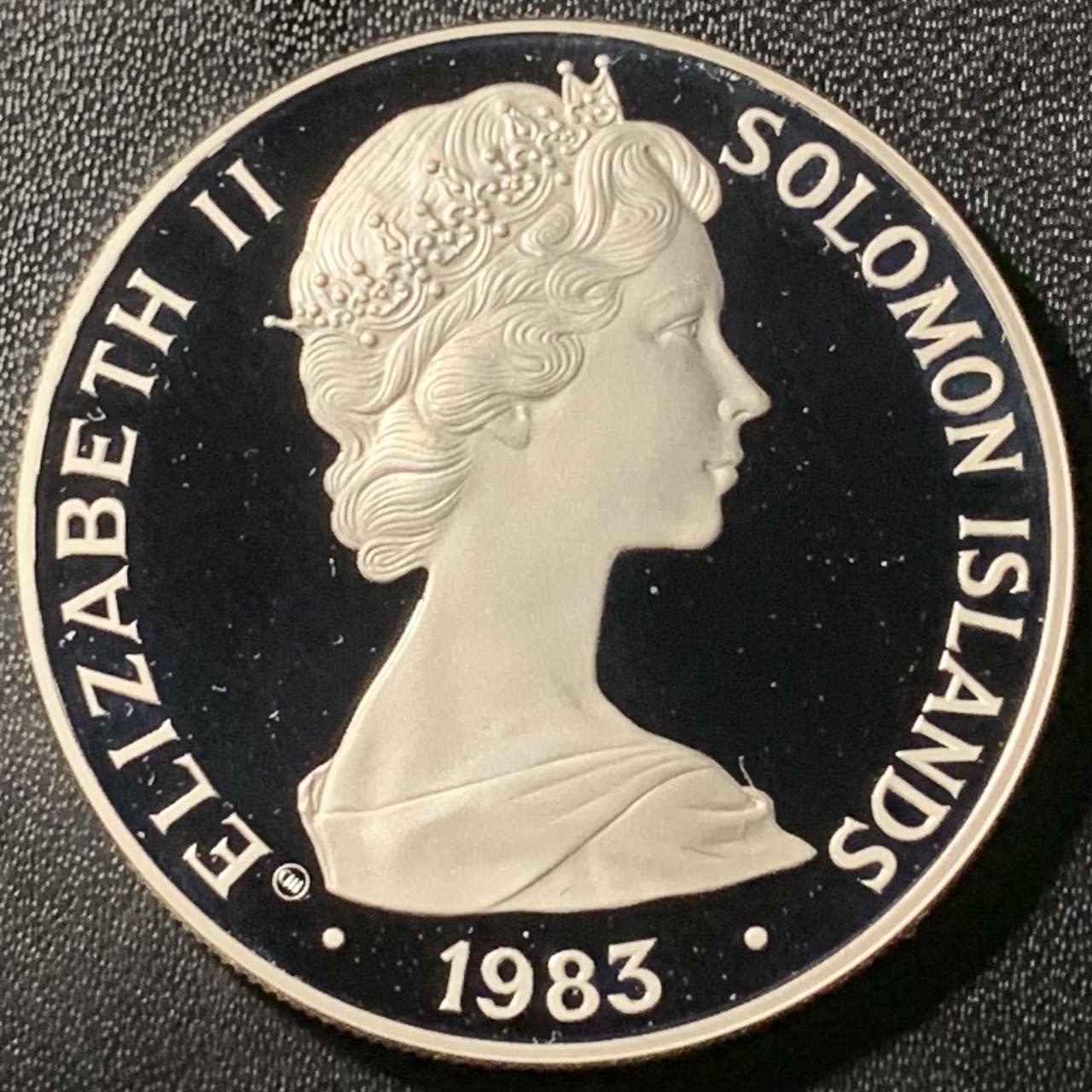 紫瑗钱币——第305期拍卖 所罗门群岛 1983年 国际儿童年 5元 28.9克 0.925银 精制