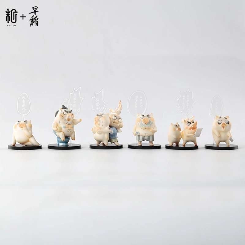 零元拍：末那末匠丨早稻《老姐的日常》PVC手办，每套6款人物