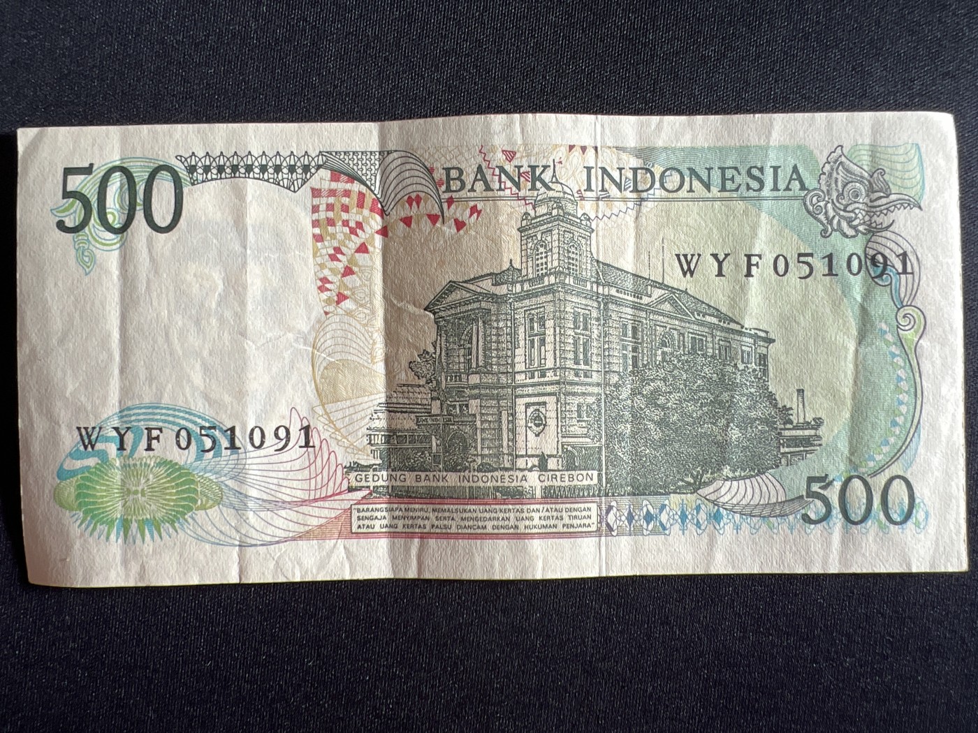 第410期 纸币专场 （无押金，捡漏，全场20包邮，偏远地区除外，接收代拍业务） 印尼500卢比