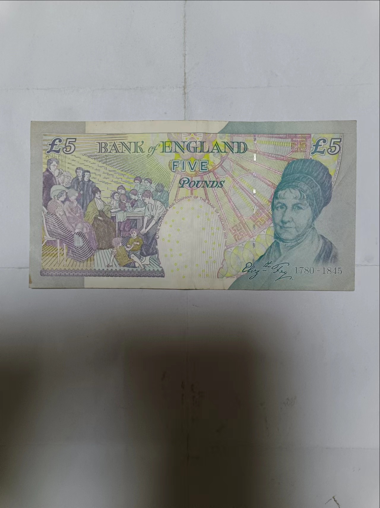 【20230916】非全新纸币第六十六场 英国E序列再版5镑