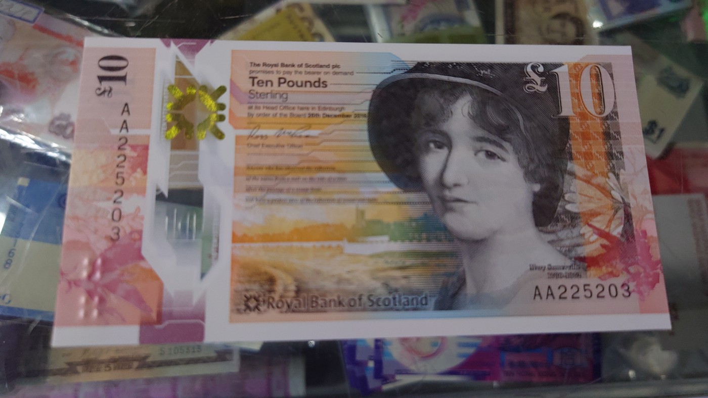 【世界钱币】精选微拍第70期暨2023年第十七期 多款塑料钞裸币超低价起拍 2016年苏格兰皇家银行10镑首发AA冠 全新绝品无47