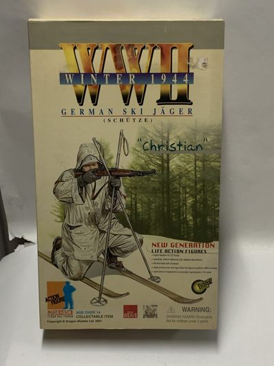 零元拍：威龙绝版 1/6 德军雪地山地兵  2001年古董 手绘封面。 - 零元拍：威龙绝版 1/6 德军雪地山地兵  2001年古董 手绘封面。