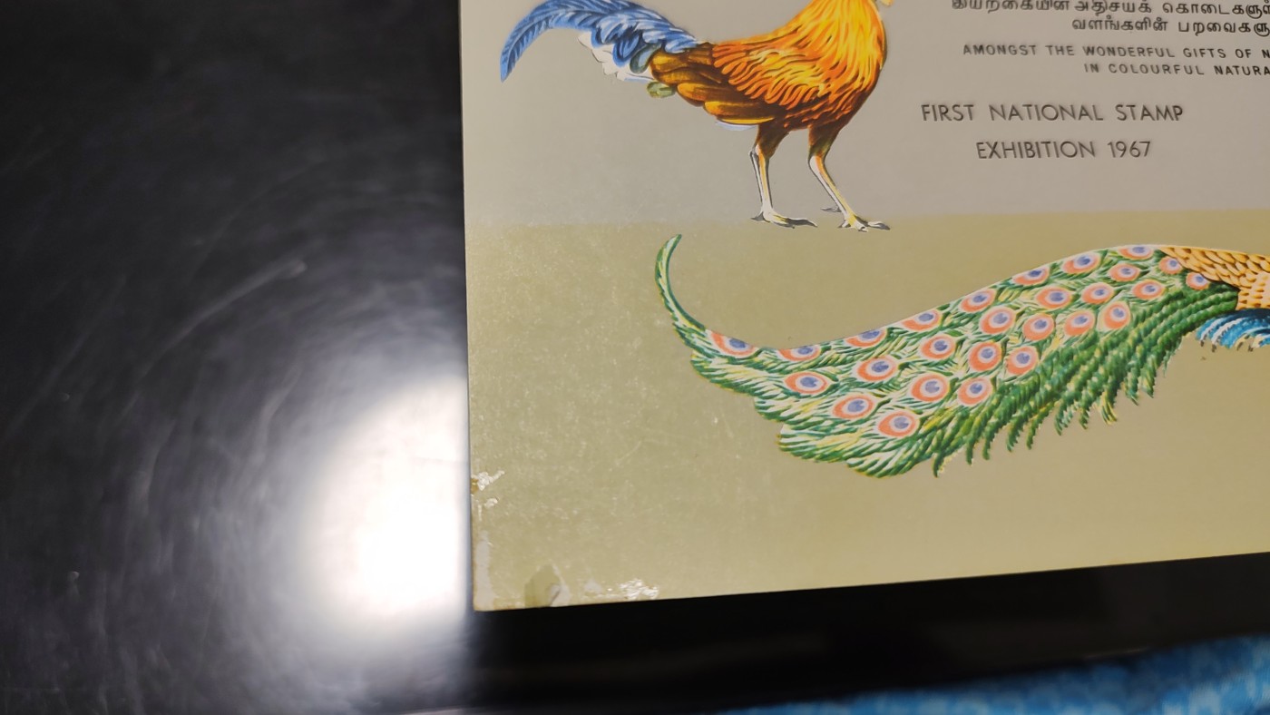 一月邮币社第二期拍卖国际邮票专场 锡兰1967年孔雀小全张