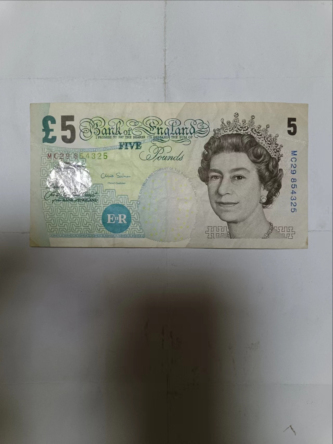 【20230916】非全新纸币第六十六场 英国E序列再版5镑