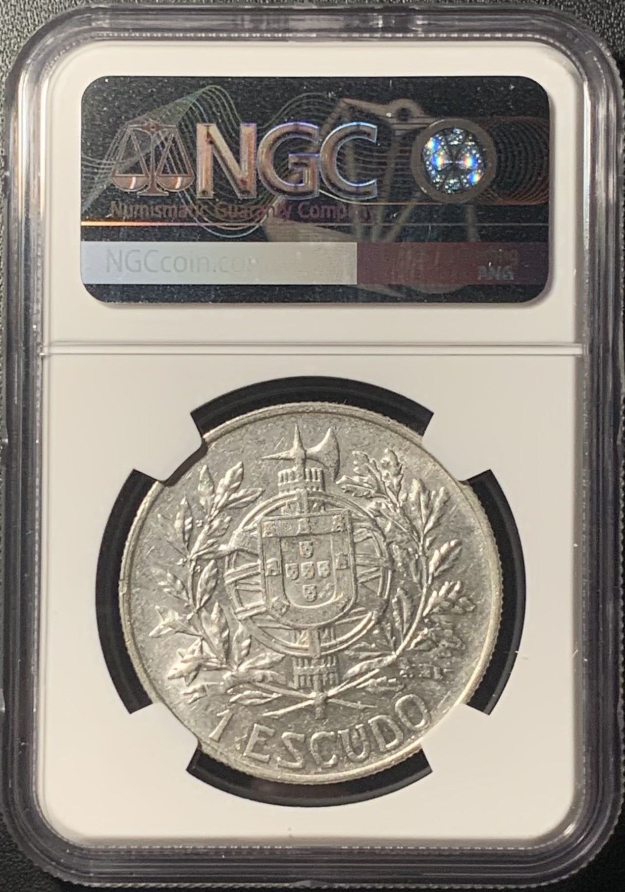 紫瑗钱币——第305期拍卖 葡萄牙 1910年 共和国诞生 1埃斯库多 银币 NGC AU Detail
