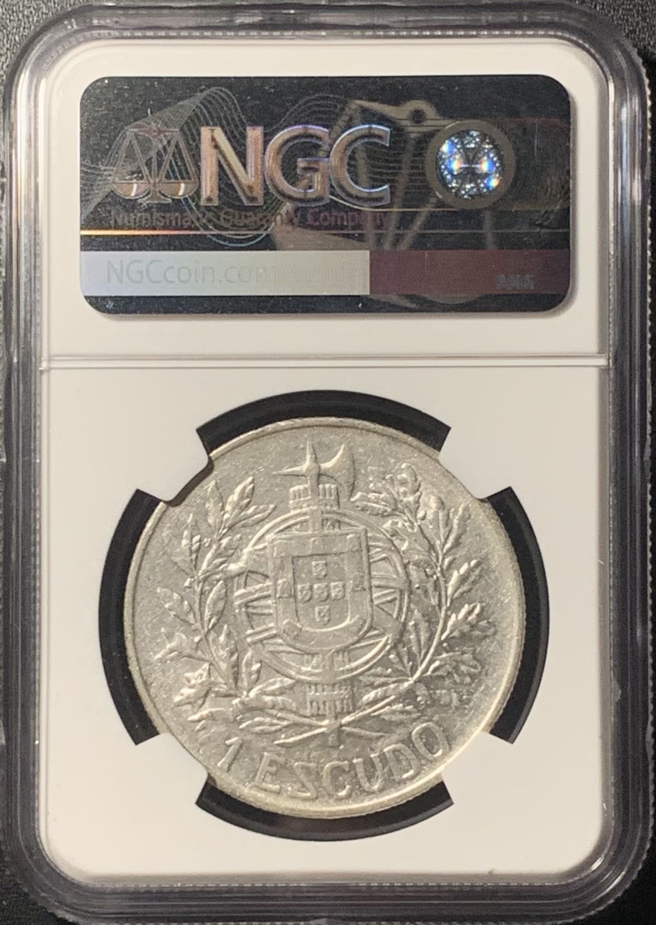 紫瑗钱币——第305期拍卖 葡萄牙 1910年 共和国诞生 1埃斯库多 银币 NGC AU53