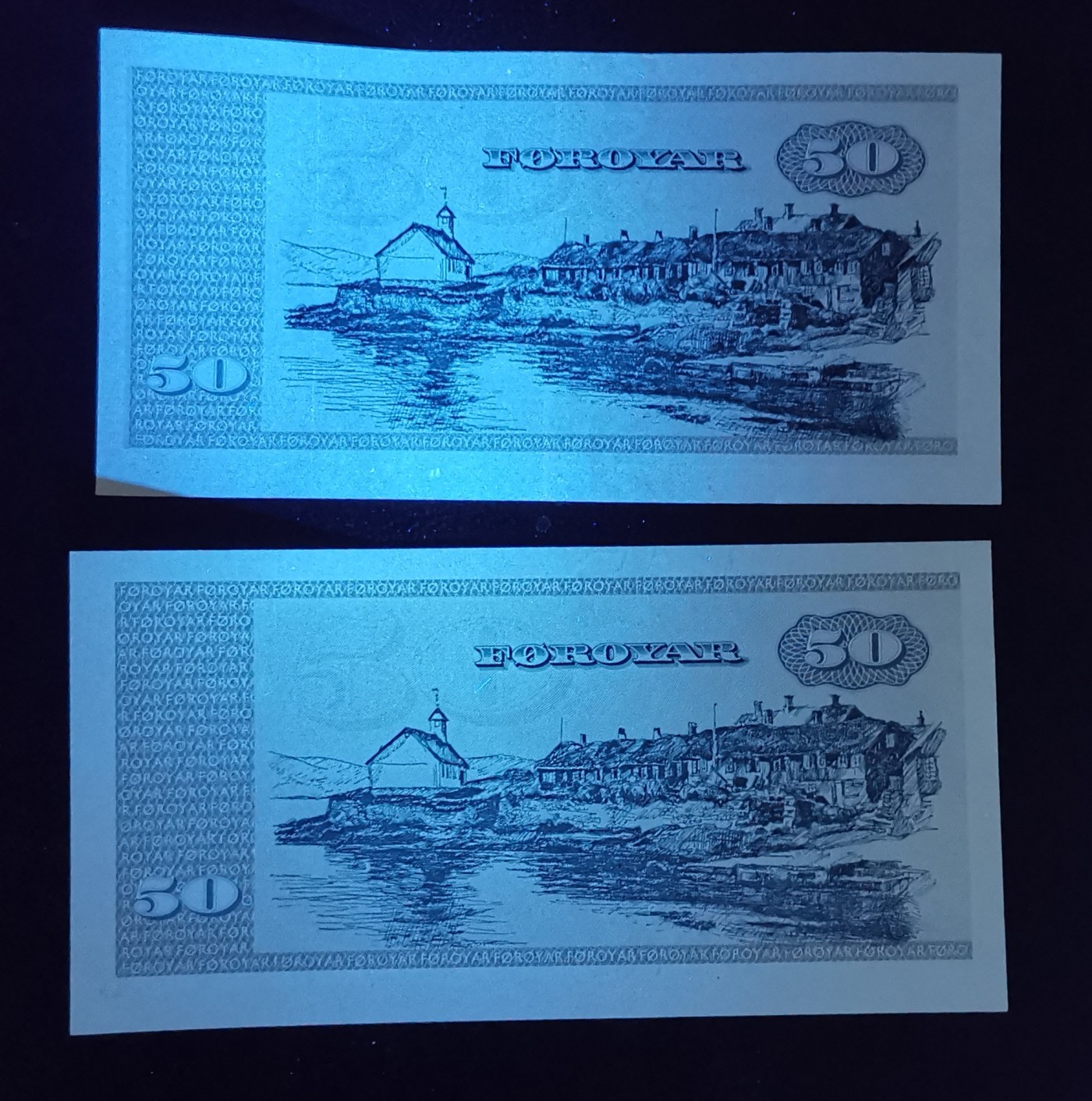 《张总收藏》119期-外币精品汇-国庆假期前高货特别场 法罗群岛1978年50克朗Pick#20a少见，A0782B=1978年& 1987年50克朗Pick#20c