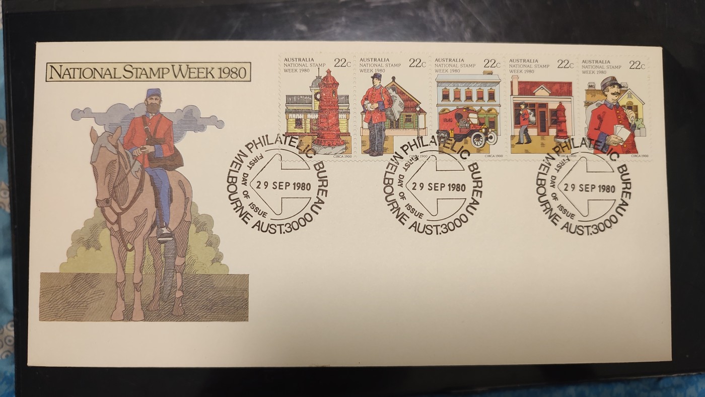 一月邮币社第二期拍卖国际邮票专场 1980年澳大利亚邮递员套票首日封