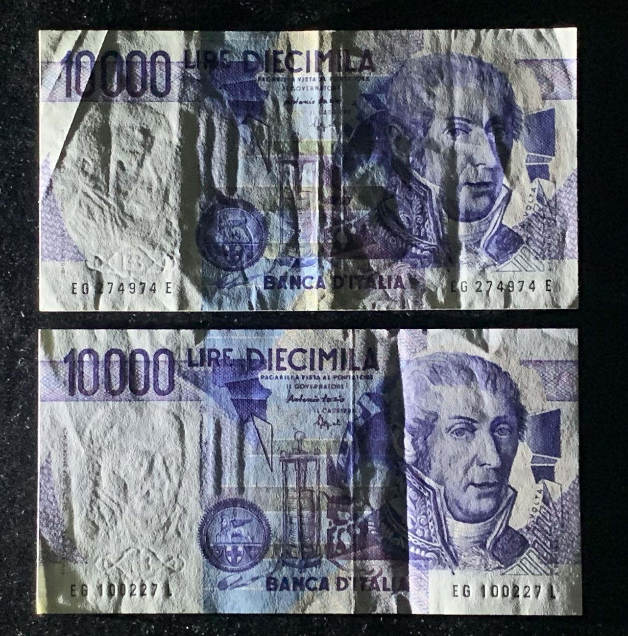 紫瑗钱币——第306期拍卖 意大利 1984年 意大利银行 伏尔蒂亚诺神庙 10000里拉 XF-AU