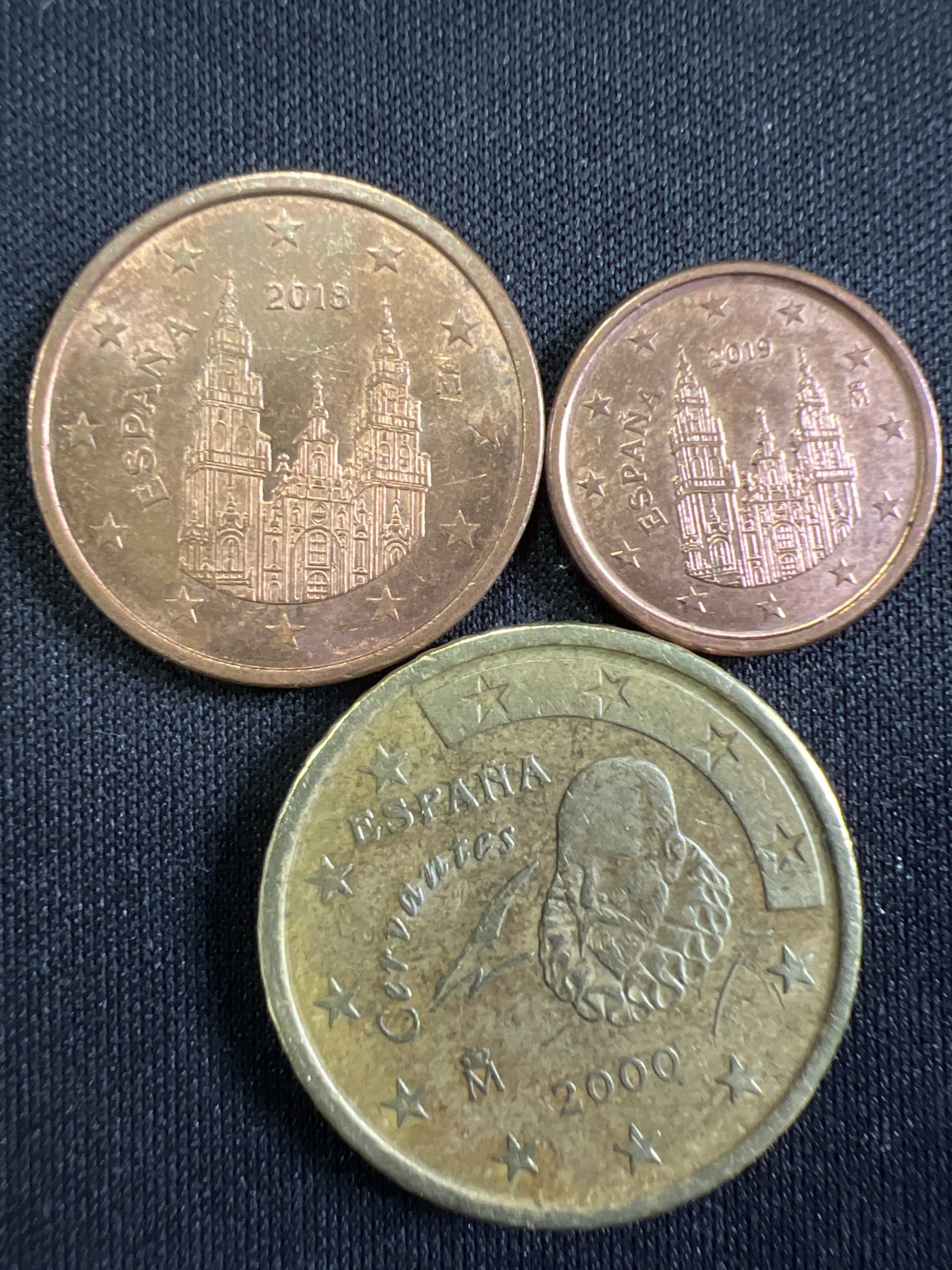 第413期 硬币专场 （无押金，捡漏，全场20包邮，偏远地区除外，接收代拍业务） 西班牙欧分三枚