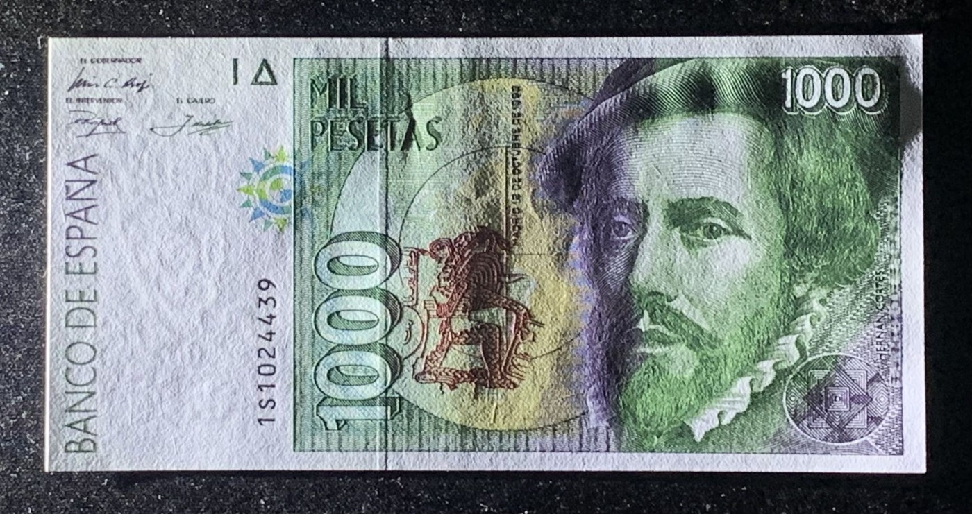 紫瑗钱币——第306期拍卖 西班牙 1992年 埃尔南.科尔特斯 1000比塞塔 UNC