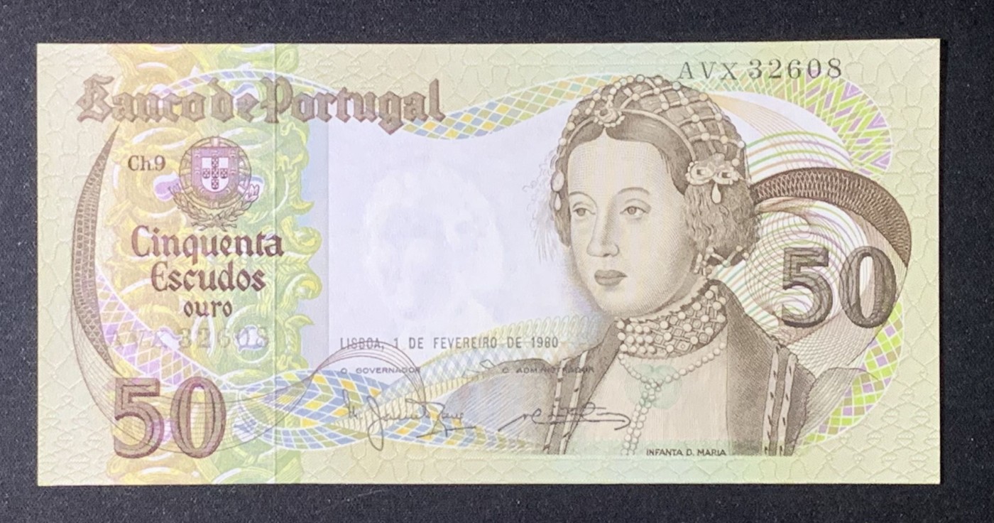 紫瑗钱币——第306期拍卖 葡萄牙 1980年 2月1日 多纳玛利亚 50埃斯库多 UNC