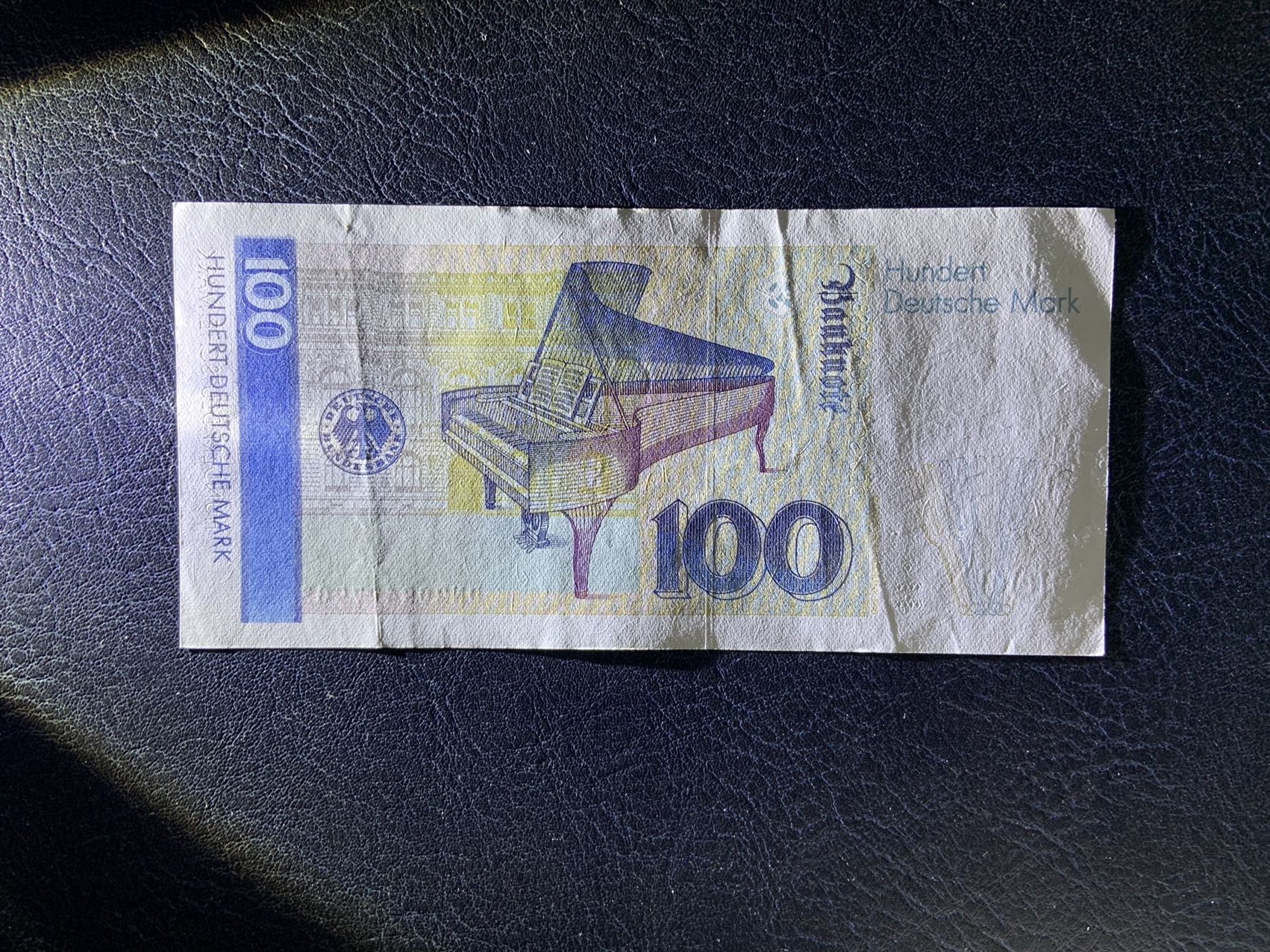 收藏联盟Quantum Auction 第290期拍卖  德国联邦1993年100马克 品相AU- 钢琴家克拉拉