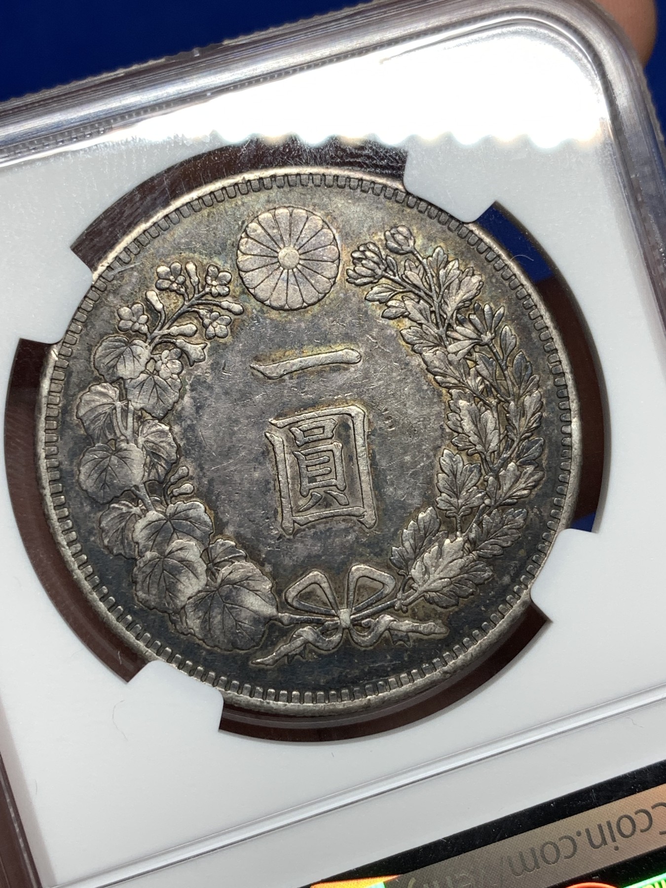 《竞宝斋》第198场-周日，周一 2场 (全场包邮) NGC-AU50明治二十八年1895年⻰洋，包浆醇厚，收藏佳品