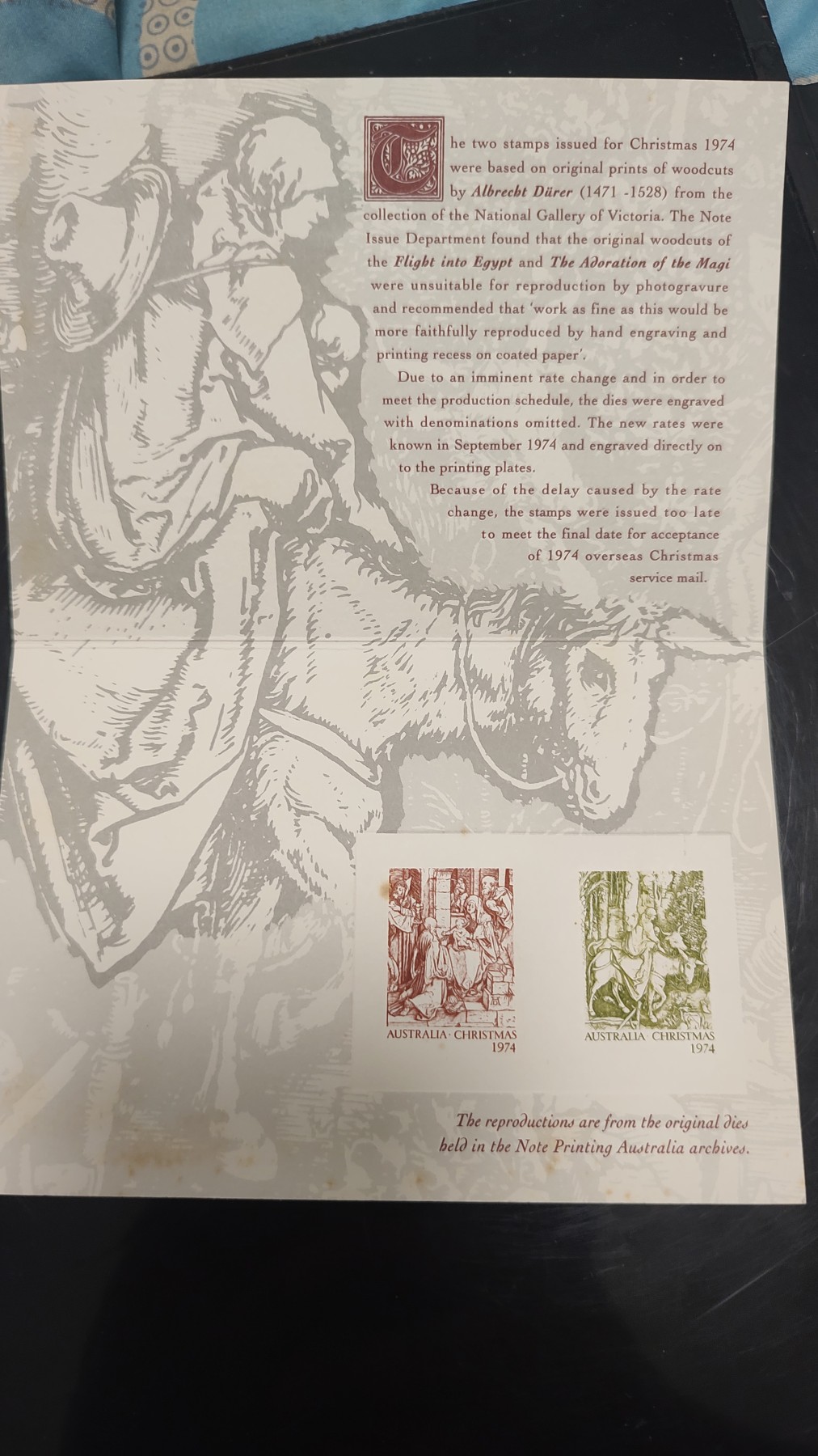 一月邮币社第二期拍卖国际邮票专场 澳大利亚1993年雕版样邮卡