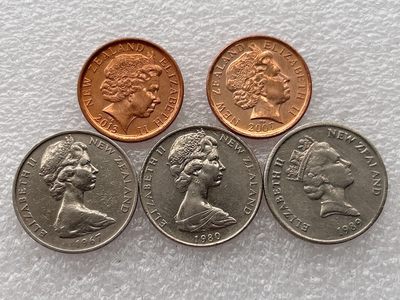 全场一元起拍 世界钱币散币场 第24期 新西兰10分