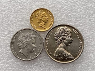 全场一元起拍 世界钱币散币场 第24期 澳大利亚3枚 美品